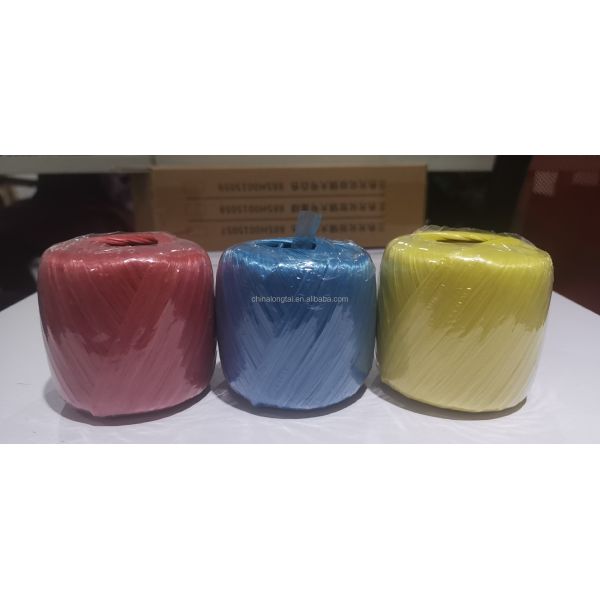 Colorful PP Raffia String for Packing Egg Yemen Hot Sale PP Raffia Rope