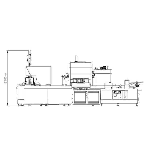 Máquina de cartonado horizontal automática electrónica ajustable
