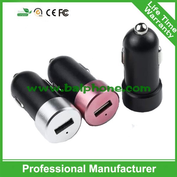 Single USB car charger for smartphone