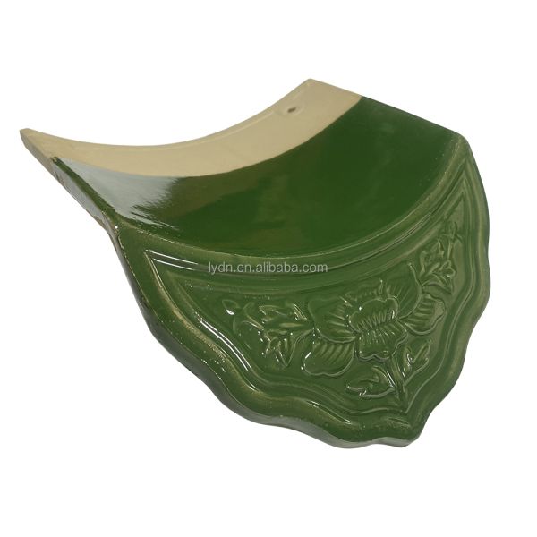 Asian Style Authetic Antique Chinese Glazed Roof Tiles For Restaurant Hotel Temple Roof
