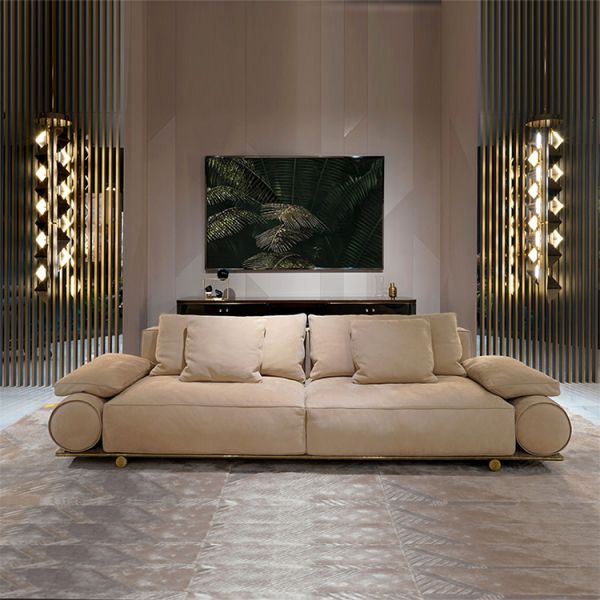 Italian Design Hot Sale Luxury Leather Sofa Set Furniture Living Room Modern Sectional Sofa