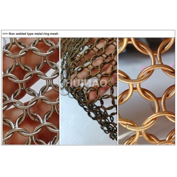 Металлическая сетка для дизайна интерьера с анодированным стеклом