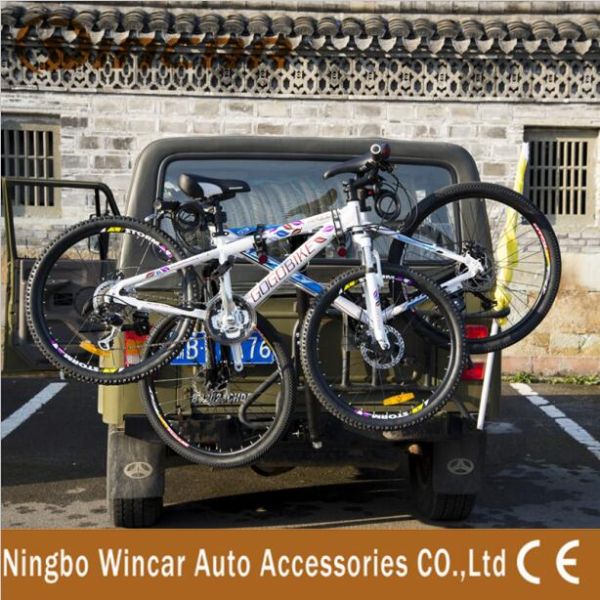 2 Bike Rear Ball Mounted Car Bike Carrier Rack Rear Trunk Bike Carrier