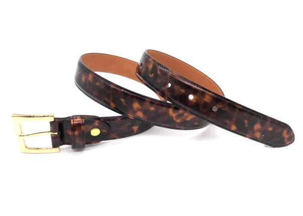 Womens Leopard Print 3.0cm PU Leather Waist Belt For Pants