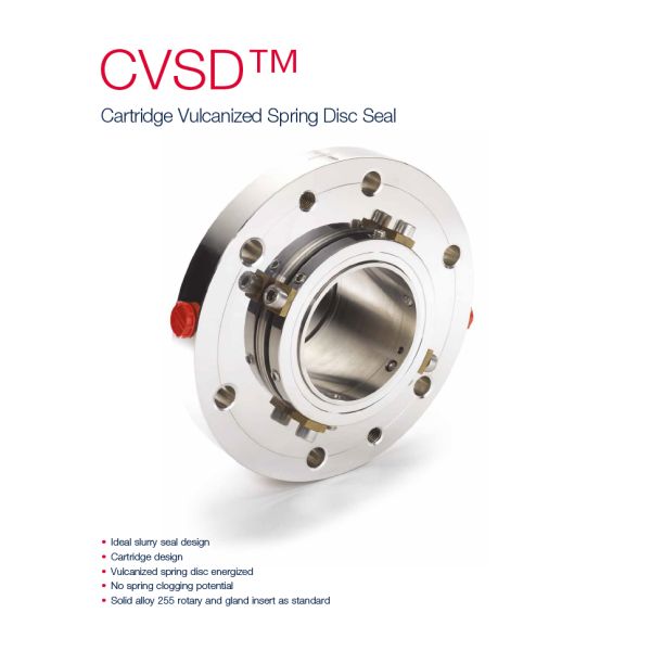 AESSEAL CVSD CVSD-R Cartridge Mechanical Seals Vulcanized Spring Disc Seal for Slurry Pump