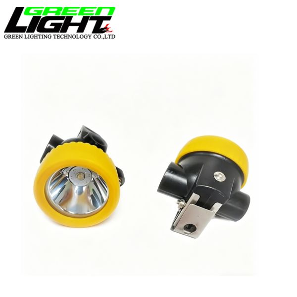 Cordless Mining Cap Lamp 5000Lux Rechargeable LED Miner Headlamp Lightweight IP68 Mining Helmet Light GLT-2