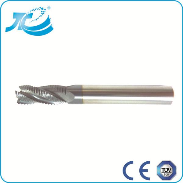 Solid Carbide End Mill HRC 55 , Plastic Cutting End Mills Air Oil Cooling Mode