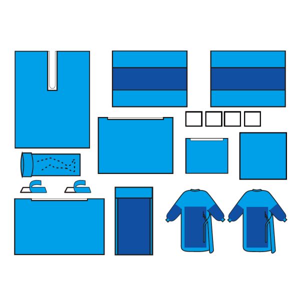 Тазобедренные/протезные устранимые хирургические пакеты для ИСО КЭ хирургов и пациентов