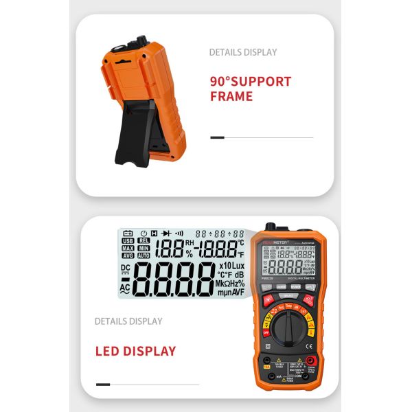 MULTÍMETRO DE DIGITAL, RESISTENCIA DE LA CAPACITANCIA DEL CRNA DEL ACV DEL DCA DEL INSTRUMENTO AC/DC