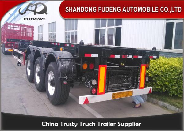 45ft Chassis Container Trailer Three Axles Skeletal Semi Trailer Truck First Axle Lift