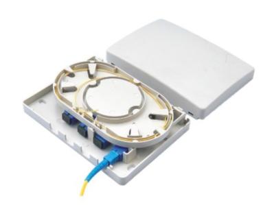 Material plástico de 4 ABS internos da caixa terminal da fibra ótica do porto mini FTTH