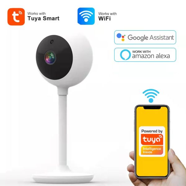 Remote Control Tuya Smart Camera Wifi Two Way 10m Night Vision Motion Sensor
