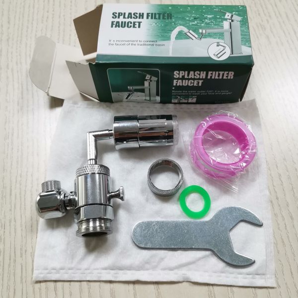 Green LED Color 720 Swivel Sink Multi-Function Faucet Aerator for Water Conservation
