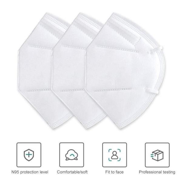 Adult Kn95 Face Mask Anti Fog Haze Dustproof Non Woven Fabrics Safety