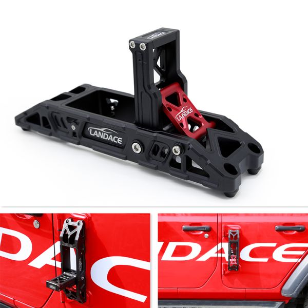 Сверхдорожная спираль алюминия боковые двери панцирь складной шаг педаль для Jeep Wrangler