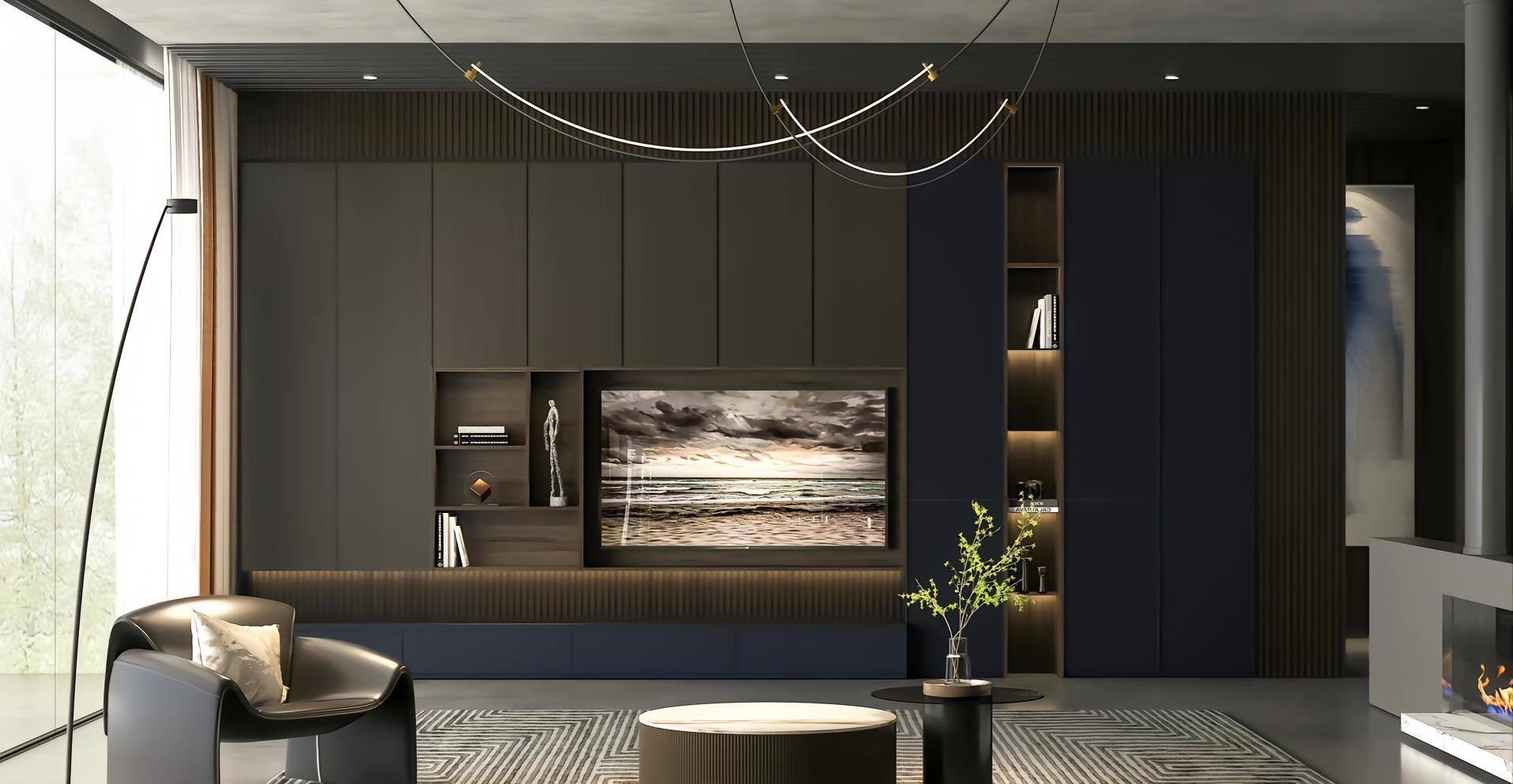 OEM Service Accepted Popular Modern Design Wooden TV Cabinet for Home Furniture