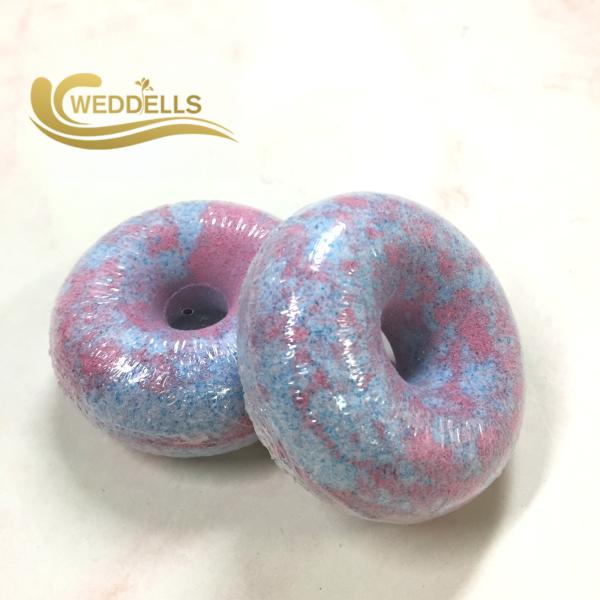 CBD Hemp Oil Donuts Custom Bath Bombs Luxury Spa Fizzer Surprised Gift Set For Lady