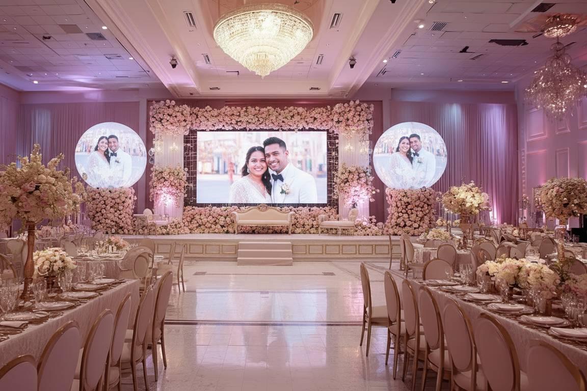 500x1000mm Cabinet Modular Led Display Panels Wedding LED Screen Rental