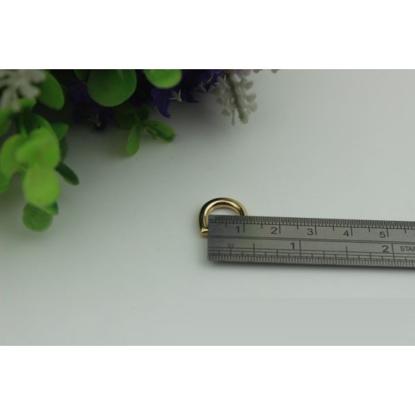 High quality 9mm metal d ring,nickel color zinc alloy d buckles for handbag accessory