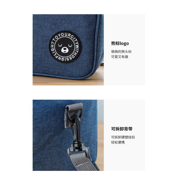 COMMUTER LUNCH BOX HANDBAG SQUARE INSULATED BAG ALUMINUM FOIL THICKENED BENTO BAG OFFICE STUDENTS BRING MEALS LARGE CAPA