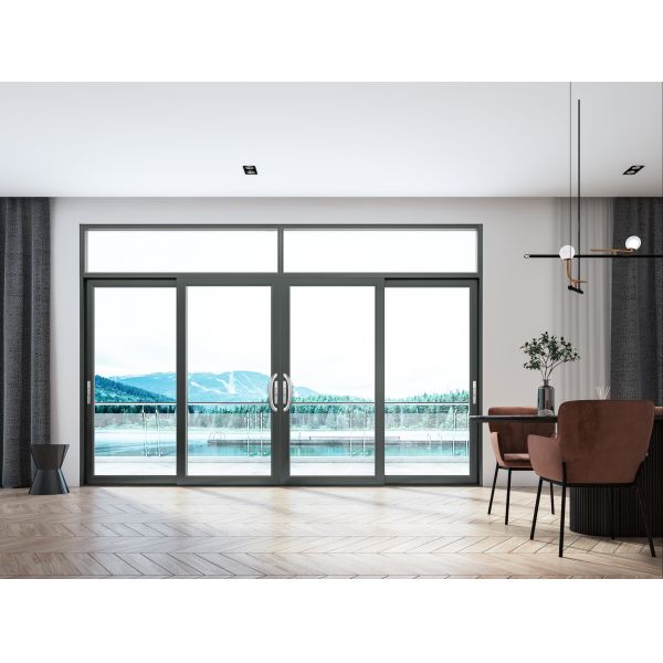 Balcony Aluminum Sliding Doors Eco Friendly Emerald With Grills