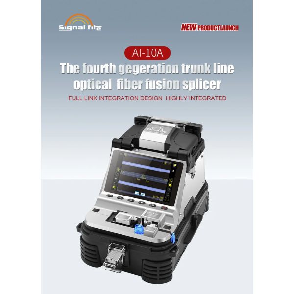 AI-10A Fiber Optic Fusion Splicer 6 Motors FTTH Melting Machine