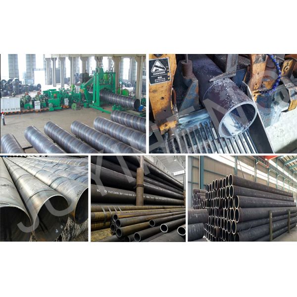 Large Diameter High Strength Steel Pipe 0.8 Mm - 12.75 Mm Spiral Welded Tube