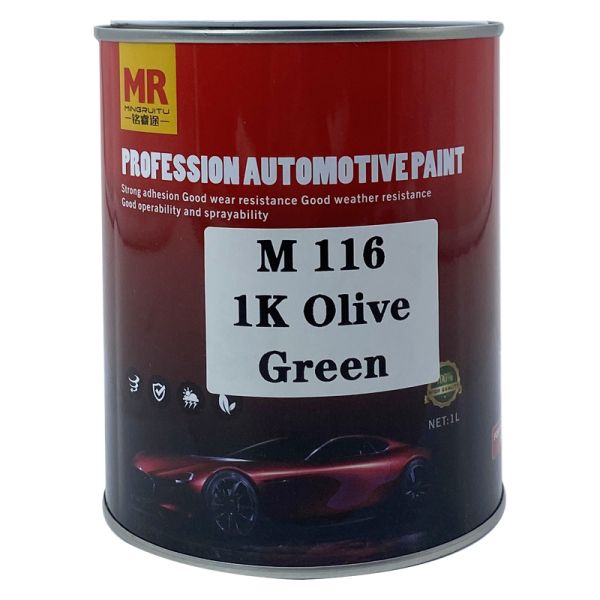 M116 1K Olive Green Automotive Paint Metallic Mustard Car Paint Weather Proof