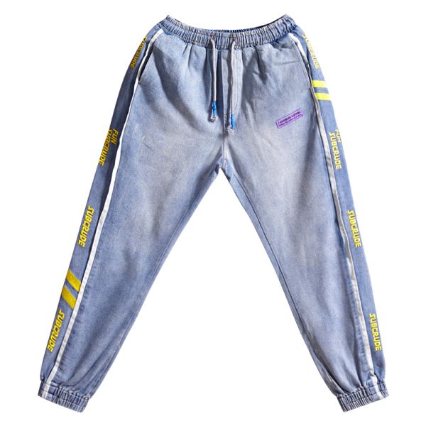 Clothing manufacturers for small orders 100% Cotton Enzyme Wash Men Pants Male Sports Hip Hop Baggy Pants