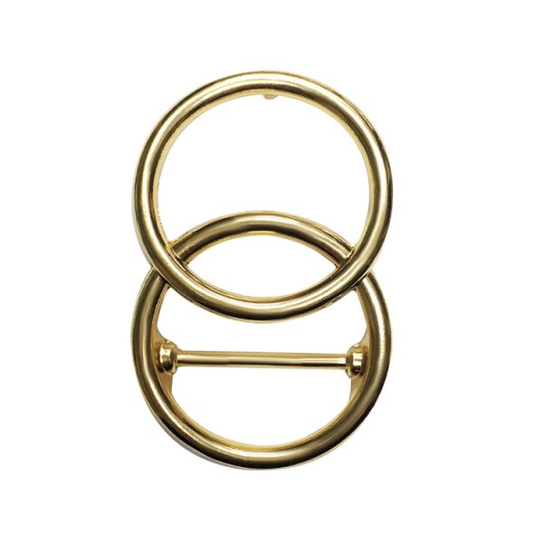 Heavy Retro Ring Zinc Alloy Belt Buckle 40MM With Elegant Appearance
