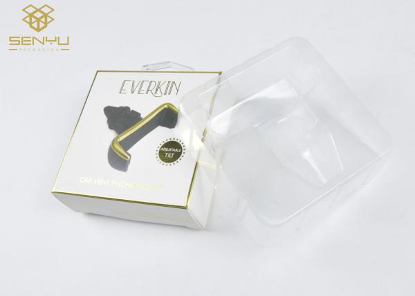 Art Paper  Mobile Accessories Packaging Phone Mount / Phone Holder Packaging Box with Blister Insert