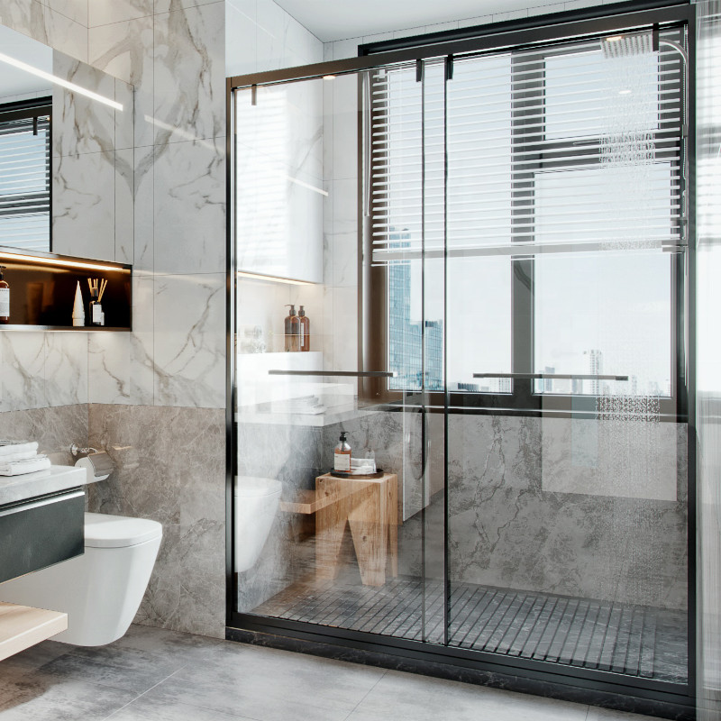 Tempered Glass Shower  Bathroom Glass Shower Door,10mm 12mm Glass Shower Enclosure Room
