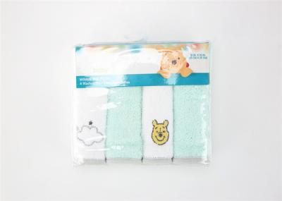 White / Green Mint Baby Bath Washcloths Hand Face Towel Fade Resistant
