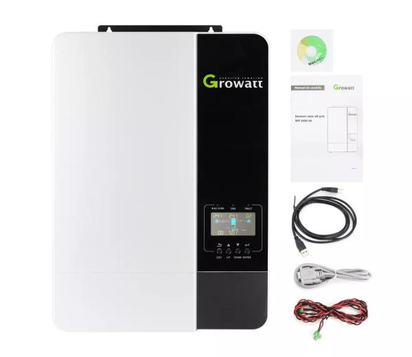 Inversor 48v SPF 3500ES 5000ES de Growatt fora do inversor solar da grade 3.5kw 5kw com ou sem a bateria