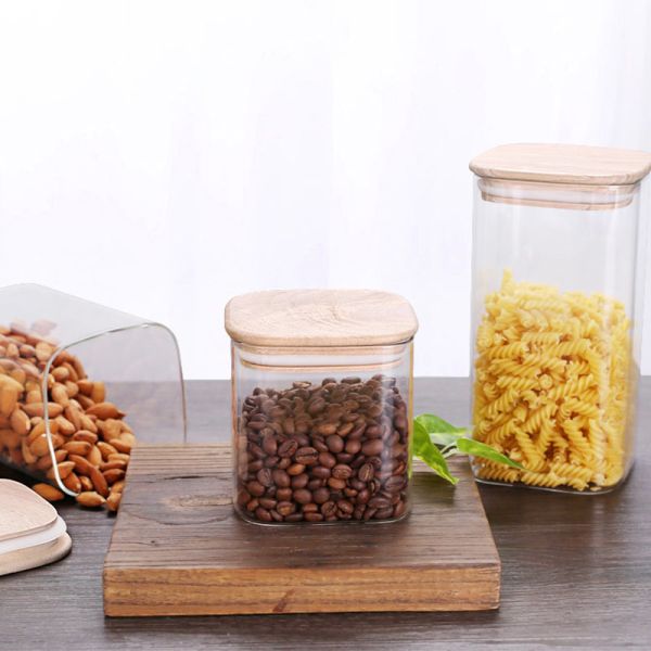 Lead Free 650ml Borosilicate Wide Mouth Food Jar