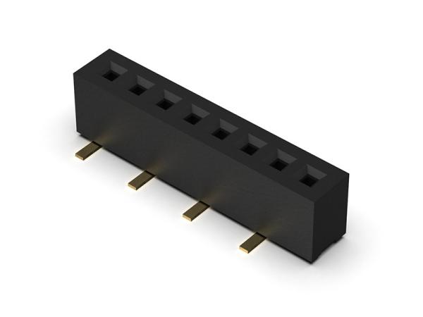 Tipo fêmea de SMT da fileira do conector 1.00mm do encabeçamento único - 1 *2 PIN To 1*40PIN H=2.10mm
