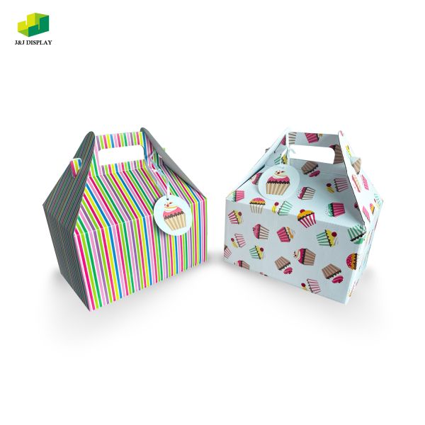 Single Copper Portable Paper Gift Box Biodegradable 300-500 GSM