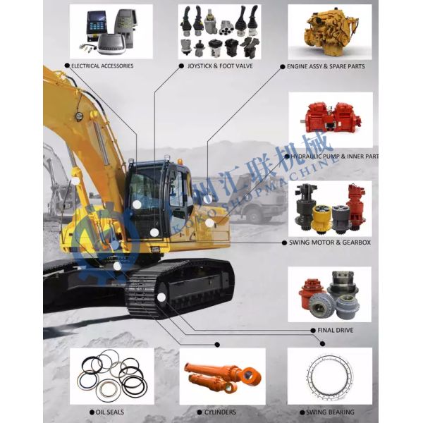 Клапан соленоида соленоида KDRDE5K-31/30C30-122 пропорциональный для насоса K3V200 K3V280 экскаватора гидравлического главного