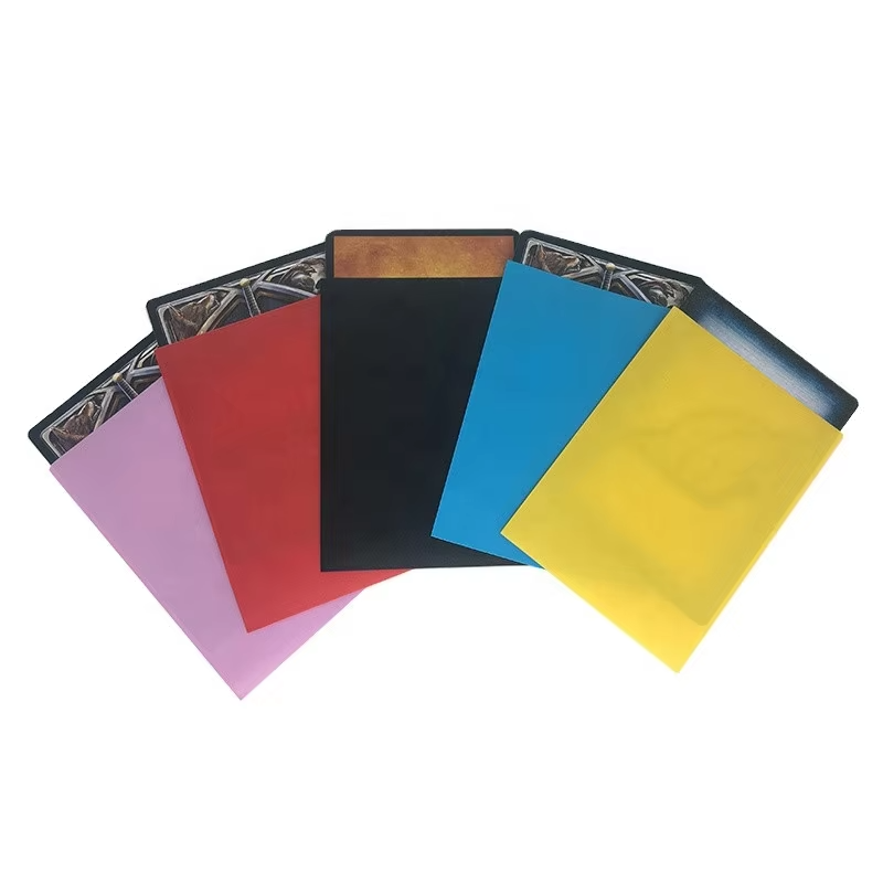 Premium Matte Card Sleeve Customizable Factory-Designed Plastic Game Card Packaging Universal Fit in Multiple Colors