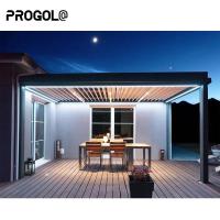Pergola de alumínio personalizada com operação motorizada ou manual