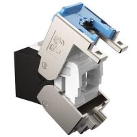 L'or trapézoïdal de pouce de la prise 50u d'UTP CAT6A Jack Toolless RJ45 a plaqué