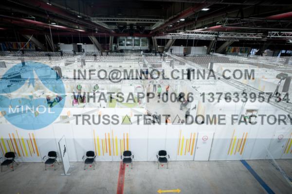 60m Span Large Scale Vaccination Tent For Coronavirus-19 Testing Site
