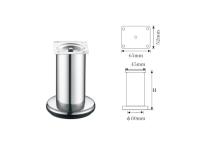 pés da mesa do metal do tubo de 80mm, dureza forte dos pés da mobília da substituição