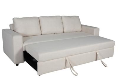 Wooden Frame Furniture Sofa Bed Durable Foam Imitated Linen Plastic Legs