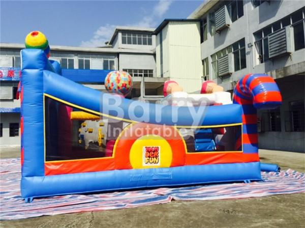 0.55mm PVC Kids Inflatable Outdoor Playground / Toddler Bounce House