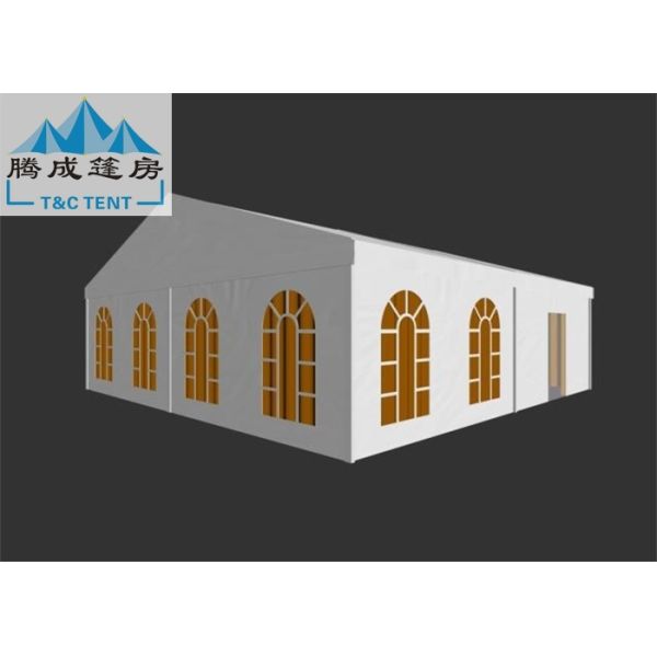 10x10m Rainproof Wind Resistant Tent With Sidewalls PVC Cover For Activities / Party