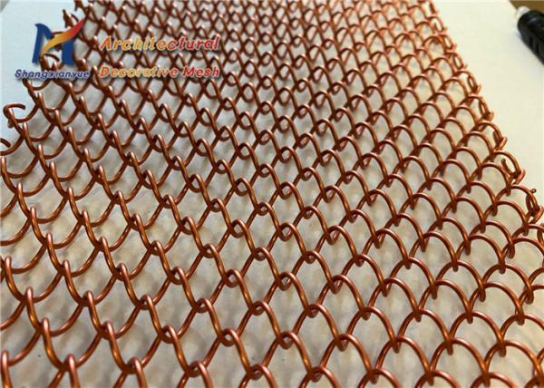 0.8mm Decorative Partition Coil Drapery Mesh Foshan Funiture Exhibition Hall Dividers