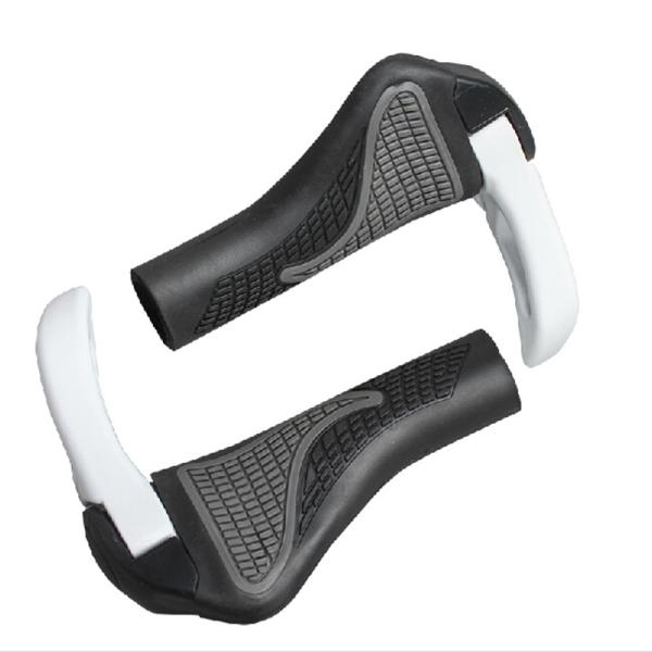 New Design Bicylce MTB bike TPR Rubber&Alloy Sheep Angle Grips Ergonomic Components Bar End Handlebars Push On Soft Grip