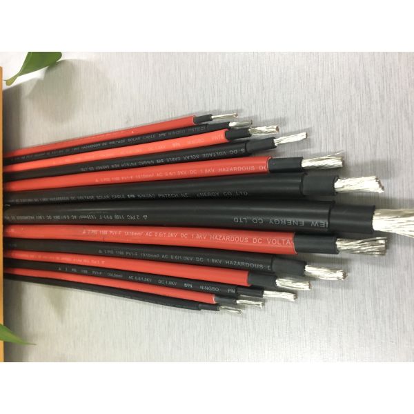 cabo isolado da C.C. do núcleo de 100m picovolt dobro solar preto LSZH 2.5mm2 único