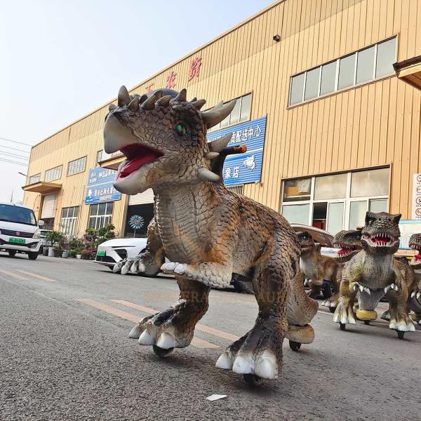 Centro comercial personalizado Dinosaurio animatrónico paseo Tamaño natural Para adultos